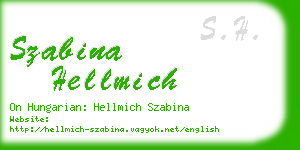 szabina hellmich business card